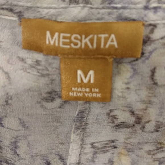 Meskita Etheral Silk Caftan Made in New York High Quality Designer Tunic Dress - Picture 7 of 11